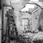 Säästöpankin talon rauniot huhtikuussa 1940.