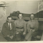 Lokki signalling centre boilerman Juho Pönniö and assistants in 1943.
